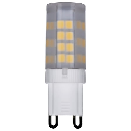 Satco 35 Watt JCD LED Lamp, Frost, 3000K, G9 Base, 120 Volt S11232